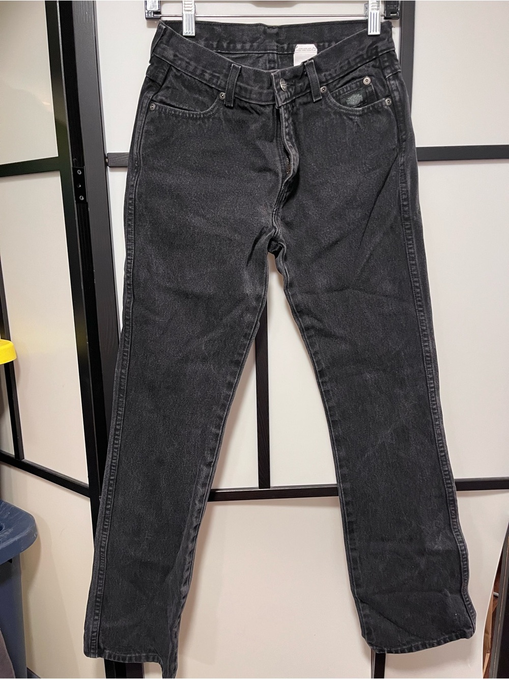 Vintage Harley Davidson Black Bootcut High Rise Jeans 4R (Waist 26)
